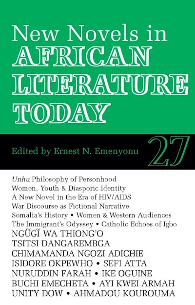 ALT 27 New Novels in African Literature Today
