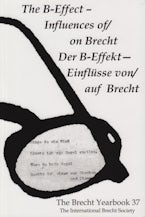 The Brecht Yearbook / Das Brecht-Jahrbuch 37