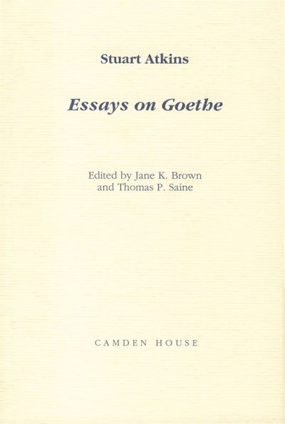 Essays on Goethe
