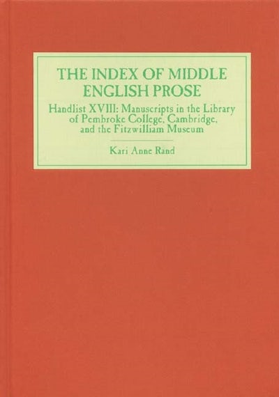 The Index of Middle English Prose