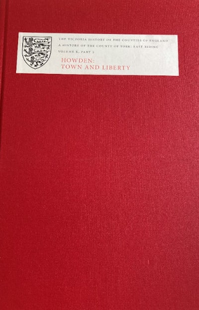 A History of the County of York: East Riding